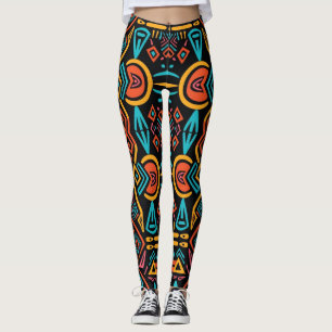 African Tribal Elegance Leggings