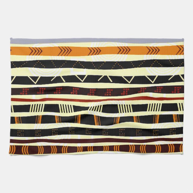 African Tribal Graphic Kitchen Towel (Horizontal)