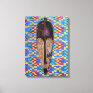 African Tribal Mask Canvas Print