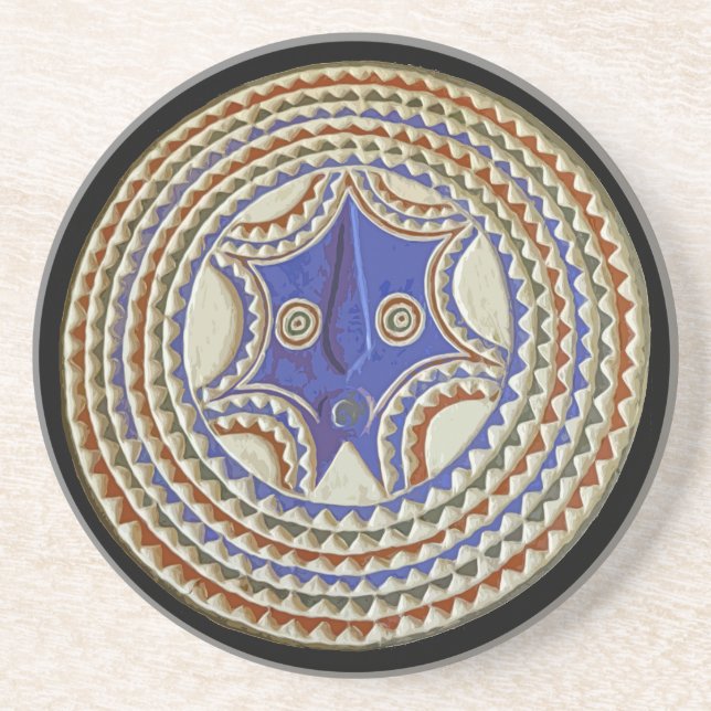 African Tribal Mask Coaster (Front)