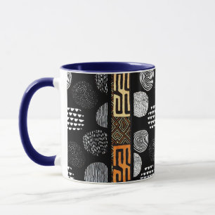African Tribal Mud Cloth Pattern Mug