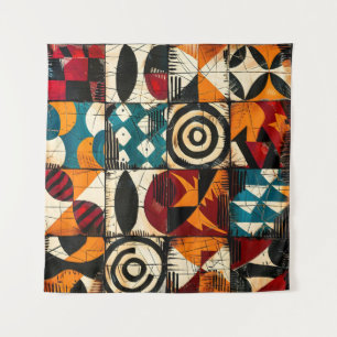 African Tribal Pattern Art Tapestry