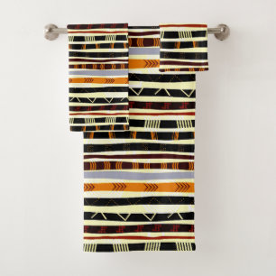 African Tribal Pattern Bath Towel Set