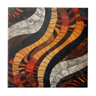 African Tribal Pattern Ceramic Tile