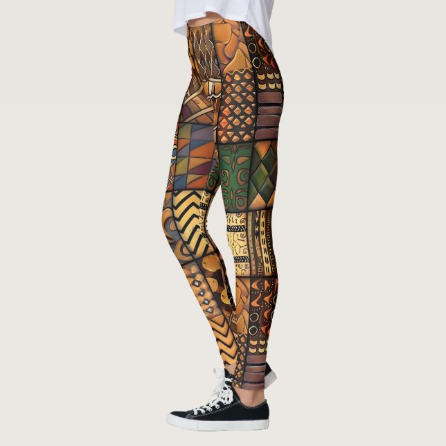 African Tribal Pattern Leggings (Left)