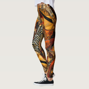 African Tribal Pattern Leggings