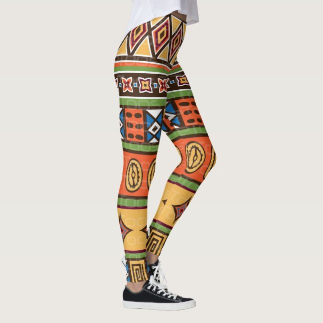 African Tribal Pattern Leggings (Right)