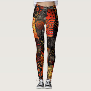 African Tribal Pattern Leggings