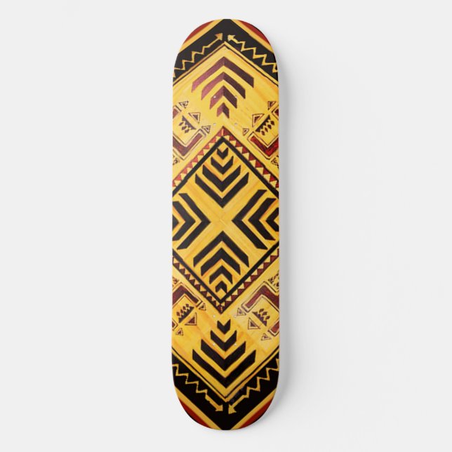 African Tribal Skateboard (Front)