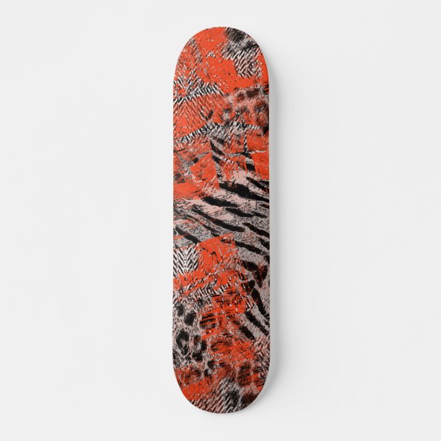 African, tribal.  skateboard (Front)
