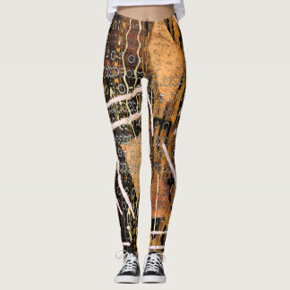 African Tribal Symbols Leggings