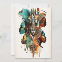 African Tribal Women Painting, Contemporary Art