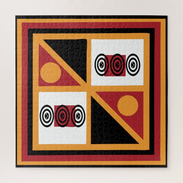 African tribe ornate pattern jigsaw puzzle (Vertical)