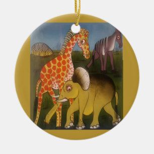 African Trio Art Print Ceramic Ornament