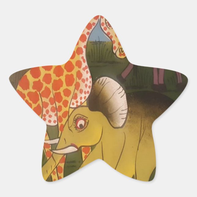 African Trio Art Print Star Sticker (Front)