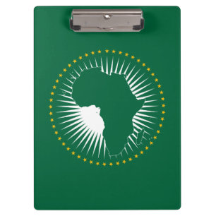African Union Flag (Africa) (Panafrica) Clipboard