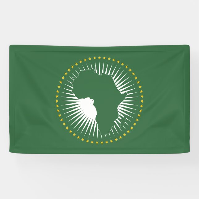 African Union Flag Banner (Horizontal)