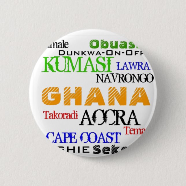 African_Urban Custom 2 Inch Round Button (Front)