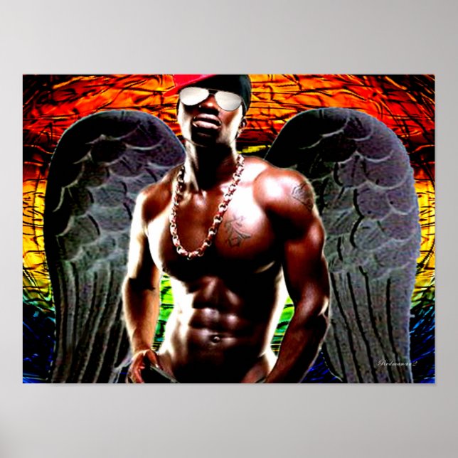 African Urban Pop Art Poster (Front)