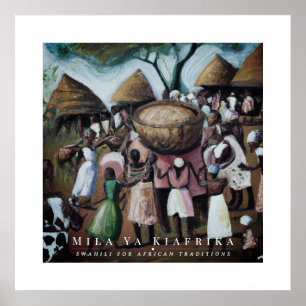 African Village Poster