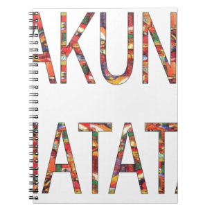 African Vintage Colours Hakuna Matata.jpg Notebook