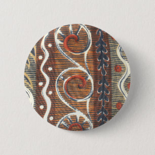 African Vintage Traditional Colours Button Templat