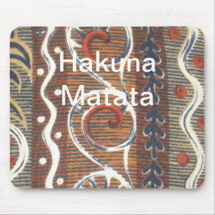 African Vintage Traditional Ornament Motif Colours Mouse Pad