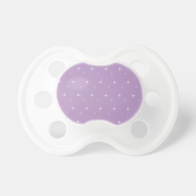 African Violet And Shining Stars Elegant Pattern Pacifier (Front)