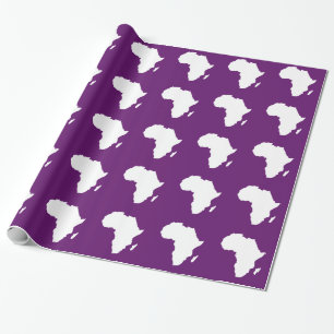African Violet Audacious Africa Wrapping Paper