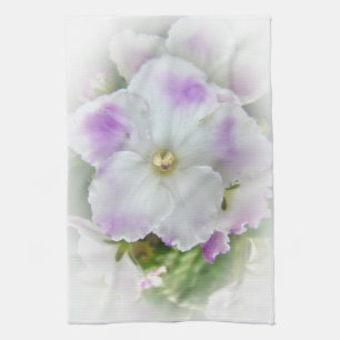 African Violet Blossom Kitchen Towel