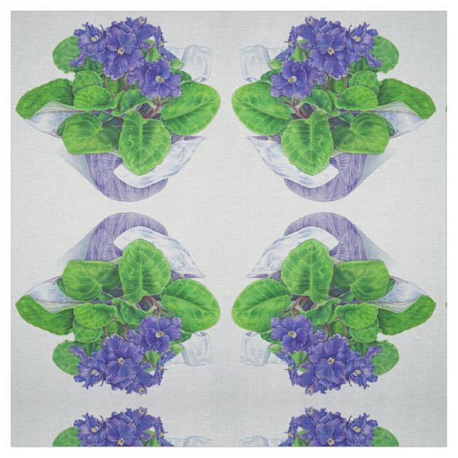 African Violet Fabric (Close Up)