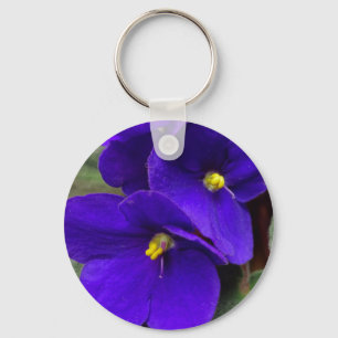 African Violet Keychain