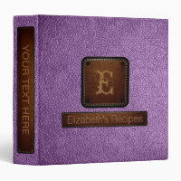 African violet Leather Elegant Monogram