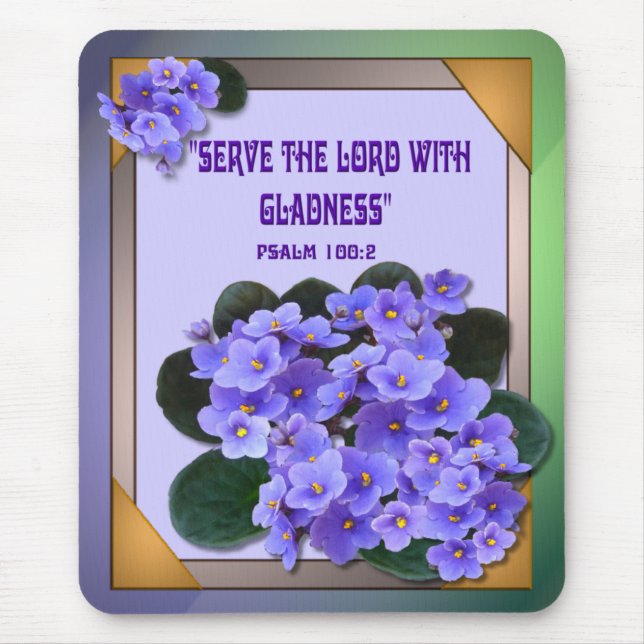 AFRICAN VIOLET Mousepad (Front)
