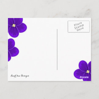 African Violet Postcard