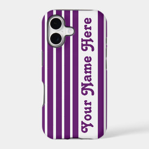 African Violet Safari Stripe with name