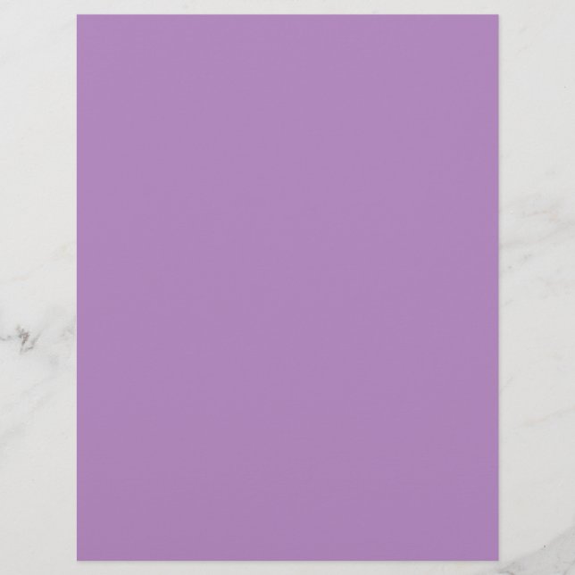 African violet  (solid colour)  letterhead (Front)