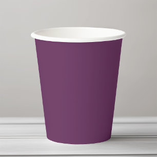 African Violet solid colour plain purple Paper Cups