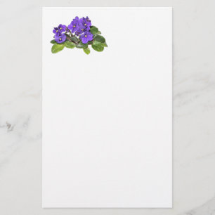 African violet stationery