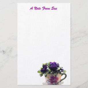 African Violet Stationnery Stationery