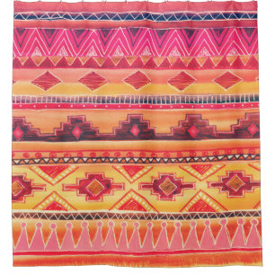 African watercolor, vibrant pattern