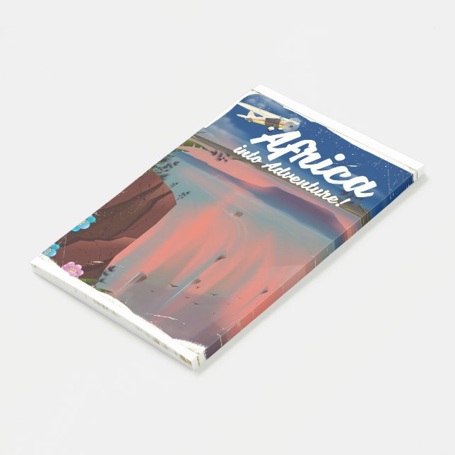 African Waterfall Adventure poster Post-it Notes (Angled)