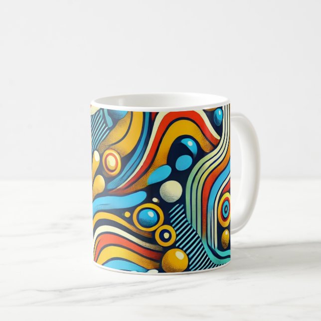 African Wax Coffee Mug (Front Right)