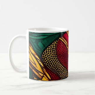 African Wax Pattern - Color Explosion Coffee Mug