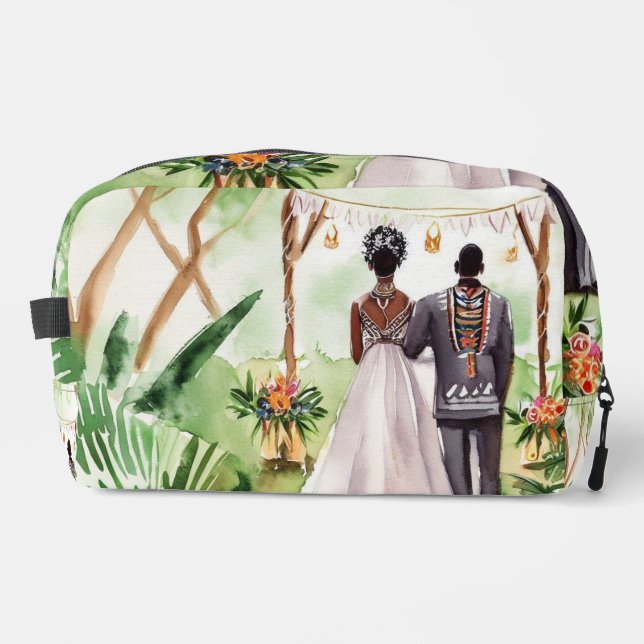 African Wedding Dopp Kit (Front)