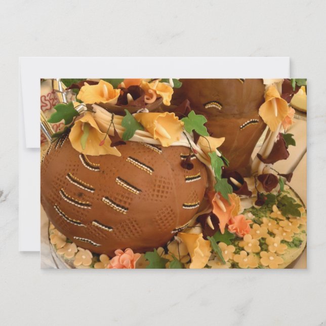 African wedding invitation (Front)