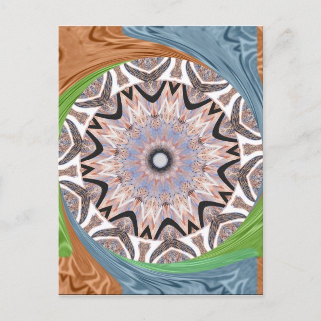 African Whirl Art Print Postcard (Front)