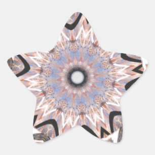 African Whirl Art Print Star Sticker