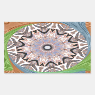 African Whirl Art Print Sticker