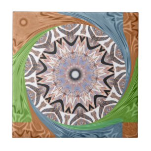 African Whirl Art Print Tile